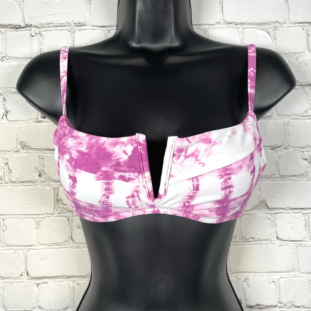 NWT Bar III Tie Dye V Wire Bikini Top XS